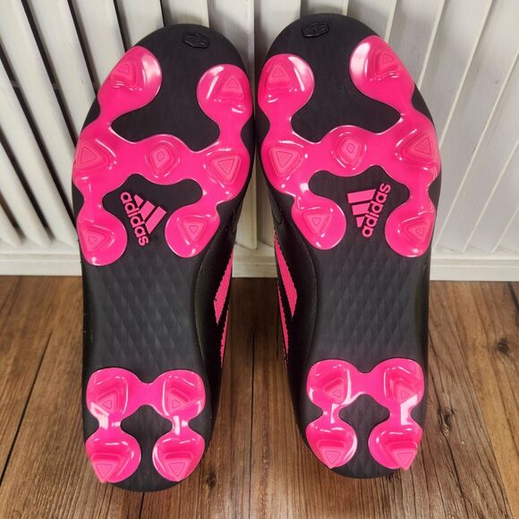 Adidas Goletto VIII FG Junior Size 3 Black Pink Athletic Soccer Cleats GX6907 - Picture 8 of 11